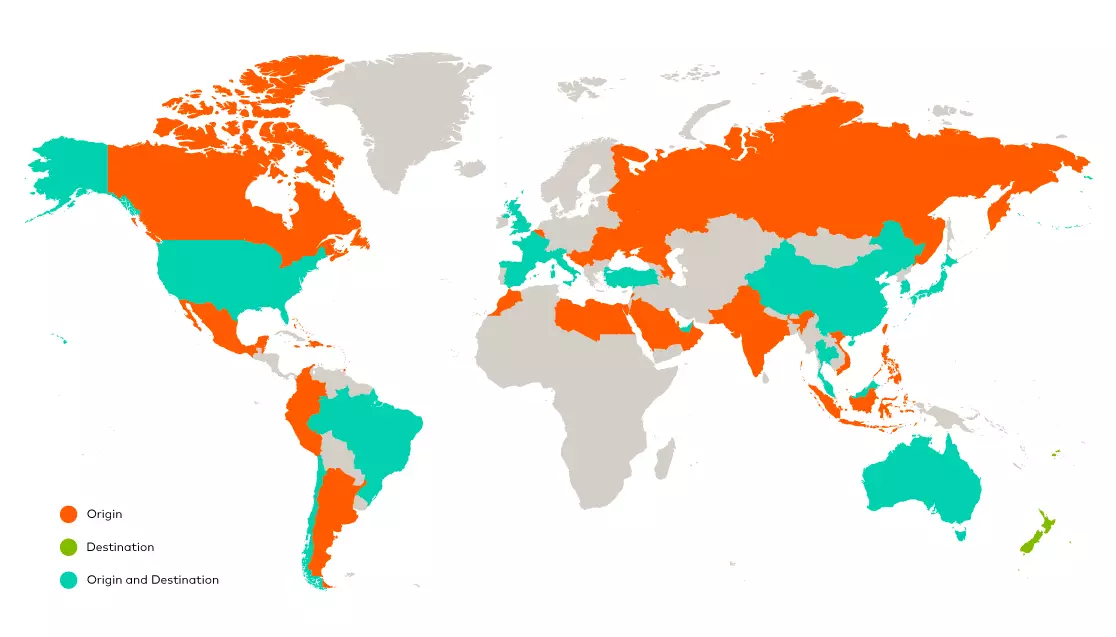 Mastercard Travel Rewards Map